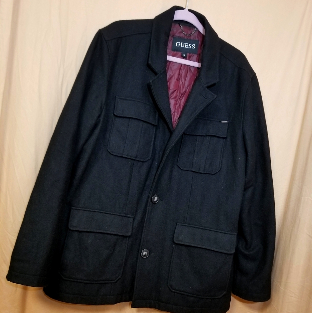 Guess Wool Coat, XL
